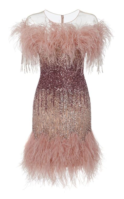 Rent Ostrich Feather Cocktail Dress 